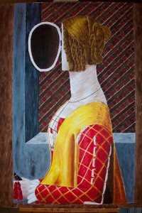 La mujer de la cara vuelta Acrílico sobre lienzo 100cm x 73cm 01/01/2006