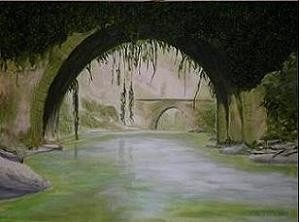 Los puentes Técnica mixta sobre lienzo 100cm x 73cm 16/03/2008