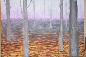Un bosque Acrílico sobre lienzo 100cm x 73cm 01/01/2006