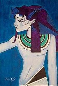 El Egipcio cubista Acrílico sobre lienzo 100cm x 73cm 01/01/2006