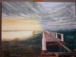 Amanecer Acrílico sobre lienzo 100cm x 73cm 01/01/2006