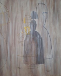 Perfiles Acrílico sobre lienzo 100cm x 81cm 21/07/2008