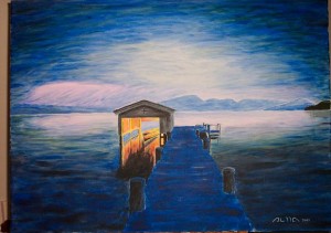 Anochecer Acrílico sobre lienzo 100cm x 73cm 01/01/2007