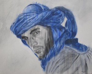 Tuareg Acrílico sobre lienzo 100cm x 81cm 26/08/2012