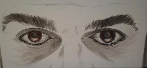 Automirada Acrílico sobre lienzo 60cm x 30cm 19/09/2010